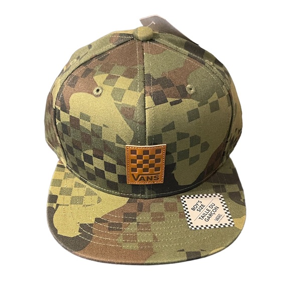Vans Other - VANS Camo Checkbox Logo Boys Hat